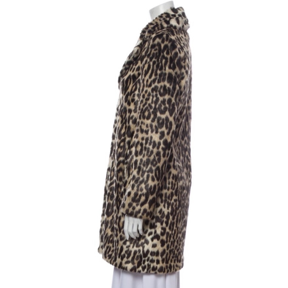 STELLA McCARTNEY Faux Fur Leopard Print Coat - Picture 2 of 9